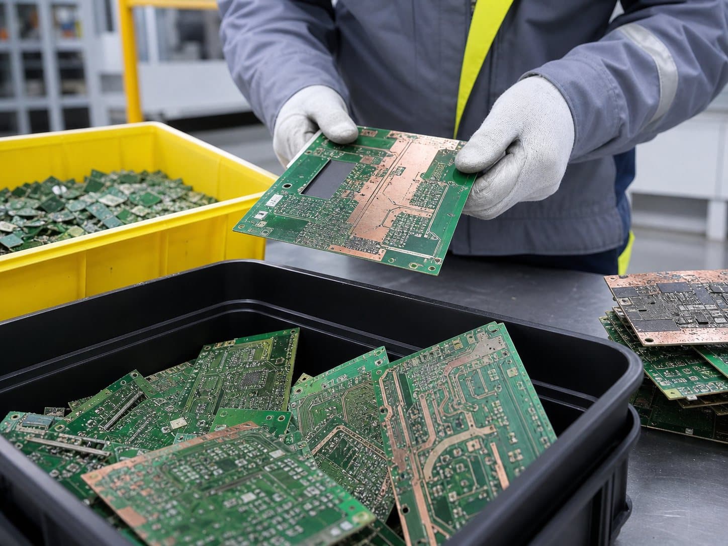 PCB线路板回收现场配图